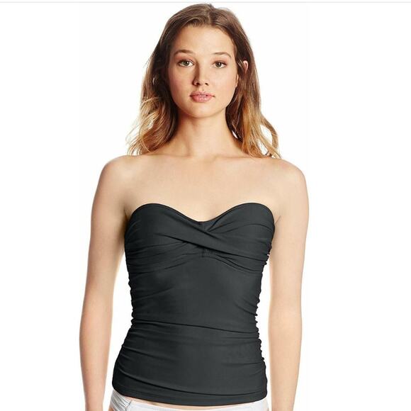NWT Womens Body Glove Smoothies Twist Bandini Top Black Size Small - Picture 1 of 4
